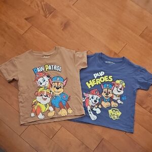 New Nickelodeon Paw Patrol Kids T-Shirts - Brown and Blue